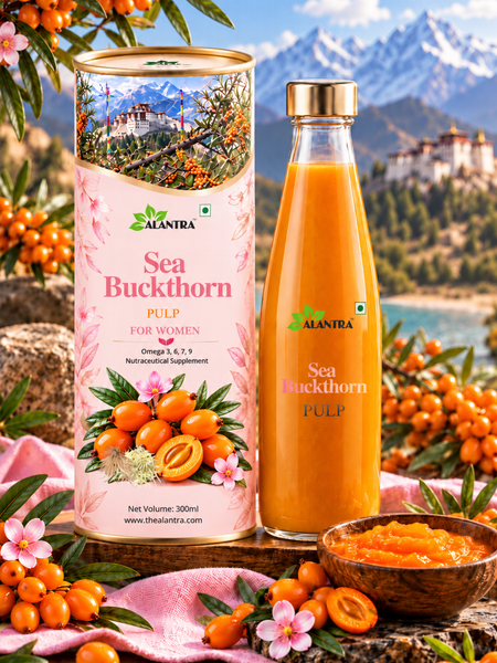 Sea Buckthorn 300ml Pulp For Women (With The Combinations of Shatavari Extract, Safed Musli Root, Ashok Bark)