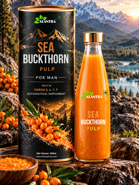 Sea Buckthorn 300ml Pulp for Male (With The Combinations of Safed Musli Root, Ashwagandha Root)